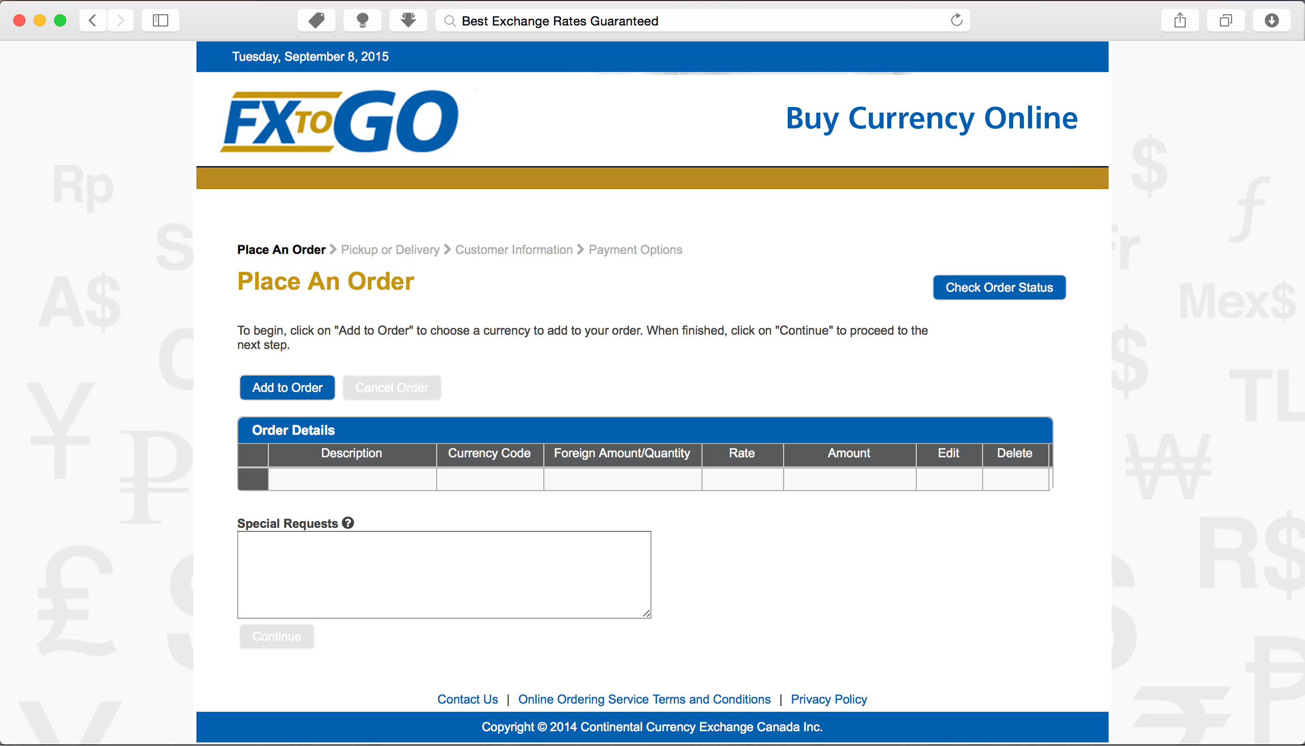 How to buy currency online